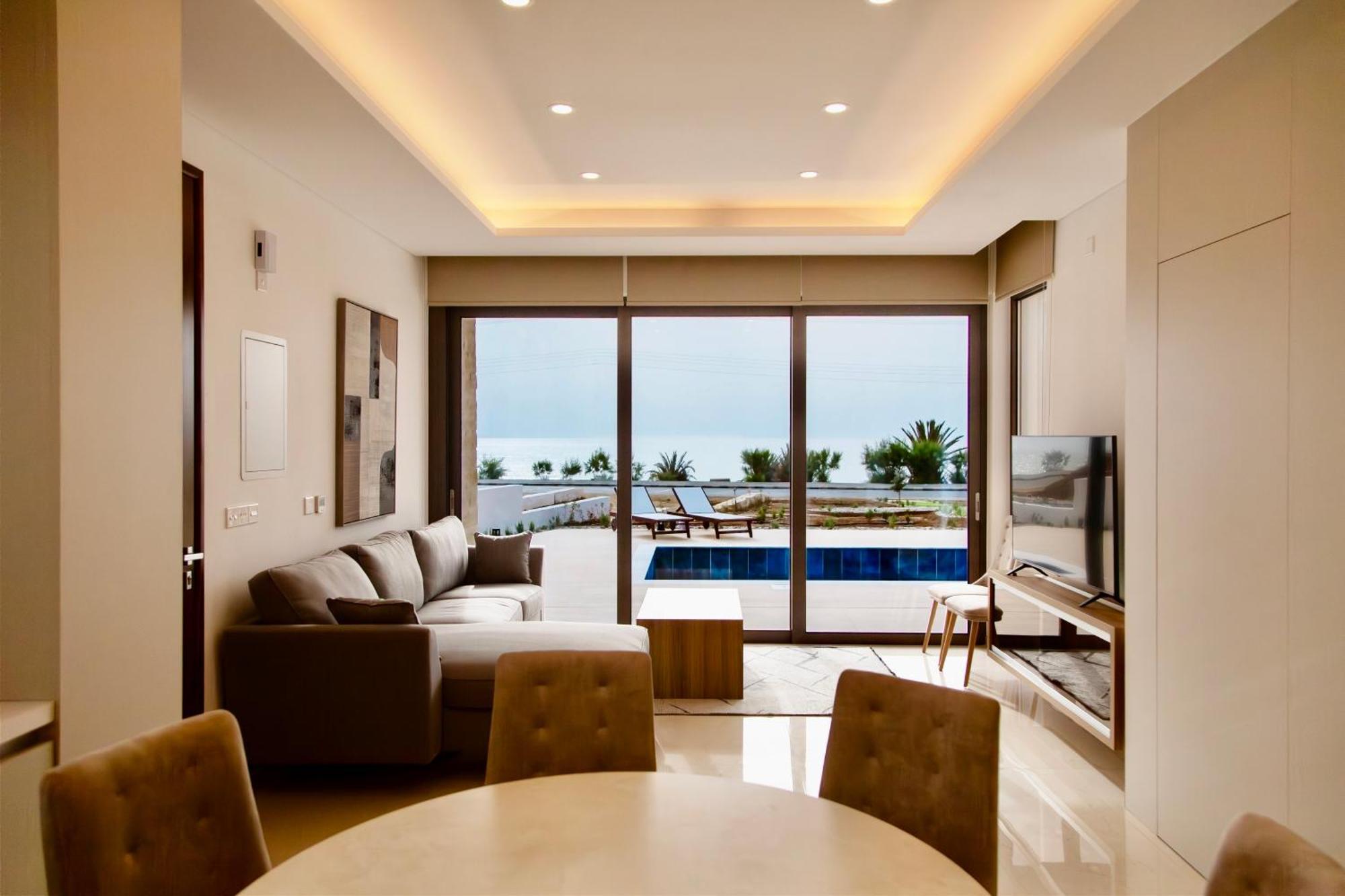 Santa Barbara Seafront Villas W Jacuzzi Pool Пафос Экстерьер фото